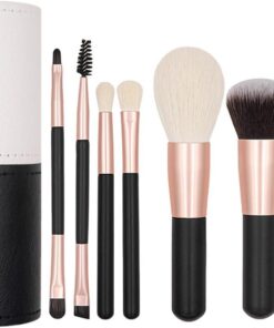 Ensemble de pinceaux de maquillage de voyage | Outils de beauté à poils doux | Ensemble de pinceaux de maquillage | Pour étui de voyage, de teint, ombres à paupières, beauté pour