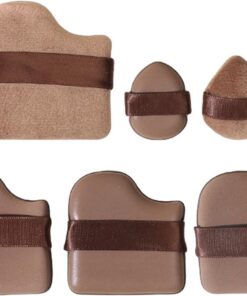 Lot de 6 éponges de maquillage réutilisables, texture ultra douce, parfaites pour fond de teint, contour du fond de teint, voyage et usage quotidien des femmes, noir et rose | 6 Pièces Réutilisables Douces Outils Beauté pour Fond de Teint Contourage Fusion Femmes et Filles