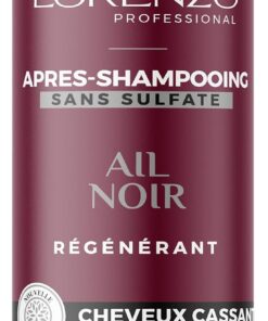 Lorenzo - Après-Shampoing Ail Noir Revitalisant - Renforce Cheveux Cassants - Nourrissant & Protecteur - Sans Sulfate, Paraben, Silicone - 500ml