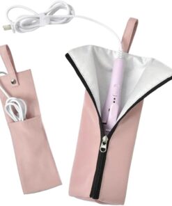 Sac à outils pour cheveux, pochette de rangement résistante à la chaleur, 29 x 10 x 1 cm, étanche à la poussière, étui de pour stylistes, meilleur support portable pour kit de coiffure
