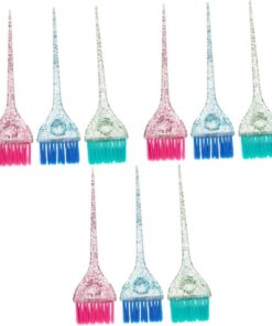 Healeved 9pièces Pinceaux De Coloration Pour Cheveux Poignée Transparente Outils De Soins Capillaires Pour Salon Et Usage Personnel