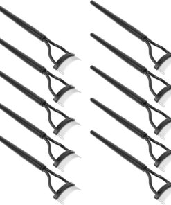 10 pièces Peigne à Cils Métallique Outil de Coiffage Sourcils et Cils Séparateur de Mascara sans Chaleur Brosse Fine pour Finition sans Grumeaux Accessoire Maquillage Polyvalent