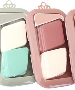 VICASKY 8 Pièces Éponge Réutilisable et Lavable Puff Doux pour Humide et Outils de Beauté Aléatoires Couleur Aléatoire