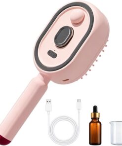 Brosse à Vapeur pour Cheveux Peigne à Coussin d'Air Antistatique | Brosse vapeur électrique sans fil anti-frisottis pour femme, , soin capillaire, nourrissant, nettoya