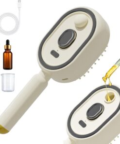 Brosse vapeur cheveux Peigne à coussin d'air rechargeable portable avec | Brosse à Cheveux Sans Fil Anti-Frisottis avec Vaporisateur pour femme, , soin capillaire, nourrissant, netto