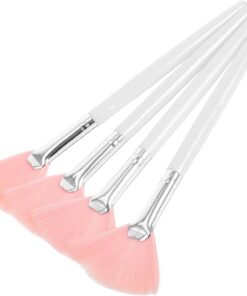 ULTECHNOVO 4pièces Pinceau à Poudre Visage Long Manche Pinceau Maquillage Fond De Teint Blush Outils Maquillage Femme Fille Applicateur Visage