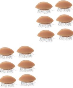 Healeved Paupiere Amovible 6 Paires Paupières Amovibles Lashes Lash Paupières De Formation Paupières De Pratique Des Cils Kit De Cils Outil De Pratique Des Paupières Modèle De Paupières