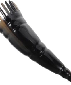 VOSAREA Peigne de Massage Outil Portable Naturel en Corne de Bœuf Anti-statique Expérience Douce et Apaisante et Soin Capillaire pour Cheveux pour Cuir Chevelu