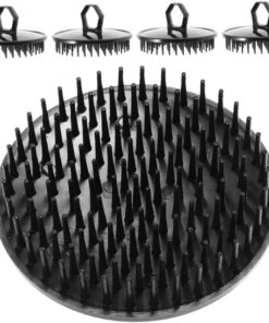 Healeved 5pièces Brosse De Chevelu Plastique Peigne Portable Antipelliculaire Masseur De Massage Capillaire Pour Soins Capillaires