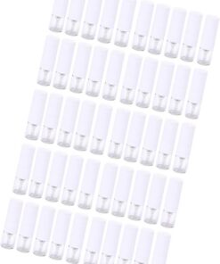 Xuancai Lot de 50 flacons d'échantillons de parfum étanches rechargeables en verre de 1 ml - Essentiel de voyage avec outil distributeur - Mini pulvérisateur portable étanche