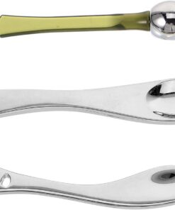 Healeved Spatules de Maquillage en Alliage de Zinc 3 Pièces Légères pour Appliquer Crème Visage et Soins de Peau, Outil Pratique pour Maquillage DIY et Application Fine