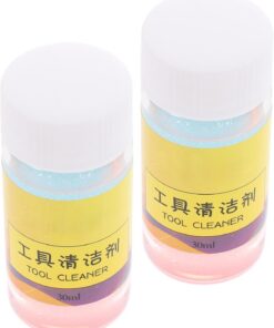 Nettoyeur pour Pinces à Cils 2 Pièces, Liquide et Éponge Rouge | Nettoyage des Pinces à Épiler Cils, Accessoires de Nettoyage pour Extensions de Cils, Format 2pcs Couleur Aléatoire