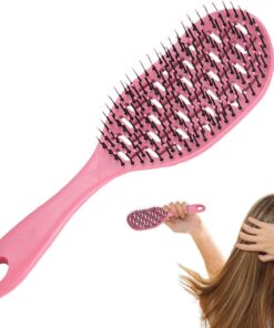 Brosse pour Cheveux Épais Démêloir Cheveux Fins, Peigne, Accessoires | Brosse plate et peigne de massage du cuir chevelu Pour Maison Vacances Hôtel Dortoir Vie Quotidienne Soins Capillaires