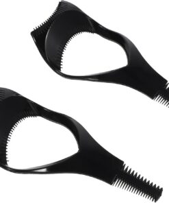 Pochoir pour Eyeliner 20 Pièces en Plastique Noir pour Maquillage des Yeux | Lot de 20, Aide à Garder les Doigts Stables, Réduit les Tremblements Lors de L’application Couleur Aléatoire