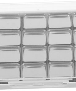 VALICLUD Palette Magnétique de Maquillage Vide Compacte et Portable avec Compartiments Réglables en Plastique et Fer, Plateau à Paupières Rechargeable avec Plateaux Métalliques Amovibles
