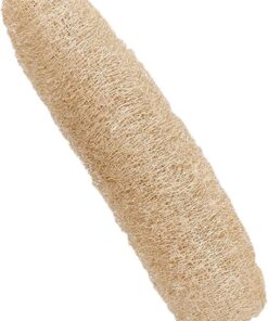 Bath Loofah, Natural Body Sponge Scrubber, 20-29cm/7.87-11.42 Inches Pouf, Skin Cleansing Brush, Travel-Friendly Design for Women Men Bathroom Shower and Spa Use