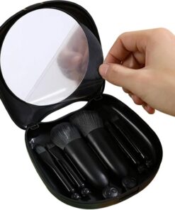 Pack pinceaux miroir forme chat accessoire cosmétique | Kit 6 Pièces D'Outils Cosmétiques Pour , , Travail, Extérieur, Anniversaire, Amie, Femme
