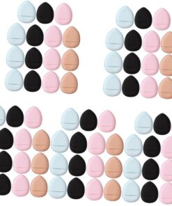 Healeved 75pièces Mini Éponges Maquillage Doigt Cosmétique Respirants Pour Et Fond De Teint Outils De Beauté Pratiques Et
