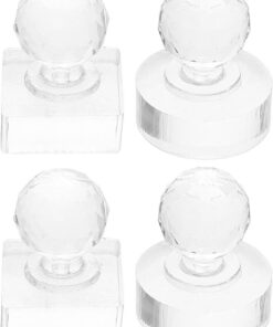 STOBAZA 4 Pièces Outil de Pressage de Maquillage en Plastique pour Fards à Paupières Tampon Délicat, Moule Précis Compatible Large, pour Retouches Quotidiennes