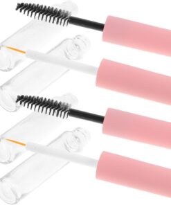 4 tubes de mascara vide PET 10ml avec embouts liner pour maquillage et gloss usage cosmétique et retouches rapides Couleur Aléatoire