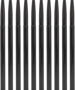 Pinceau à lèvres professionnel doux et portable, outil de maquillage pour cosmétiques, noir, 10 pièces