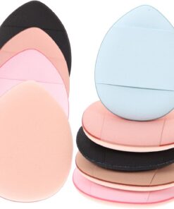 STOBAZA Houppette à Maquillage pour Doigts 25pcs en Tissu, Outil de Maquillage Adapté à Tous Types de Peau pour Usage Quotidien Couleur Aléatoire