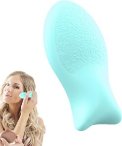 Éponge de de teint en silicone réutilisable pour le visage | outil cosmétique en forme de poisson pour une application sans effort de poudre pressée et de liquide, accessoire