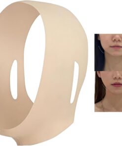 Sangle de menton pour dormir – Sangle amincissante pour le visage | Enveloppe raffermissante et respirante réglable avec soutien de serrage du cou, accessoire sculptant la mâchoire pour femmes et