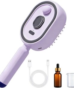 Brosse à Vapeur pour Cheveux Peigne à coussin d'air rechargeable portable | Brosse cheveux électrique sans fil anti-frisottis pour femme, , soin capillaire, nourrissant, nettoya