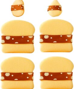Puff Applicateur Pour Poudres Libres Et Fonds De Teint | 6 Pièces Éponge de Fusion Lavable Outils Cosmétiques pour Poudre Lumineuse BB Crème CC Crème