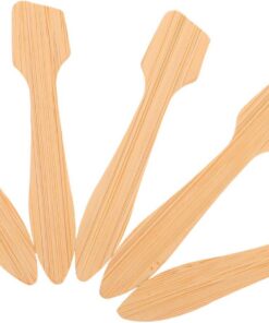Lot de 5 Mini Spatules pour Cosmétiques, à Mélanger pour Masque Visage, Spatules Fines Réutilisables pour Application Uniforme, Outil Léger et Portable pour Soins Peau