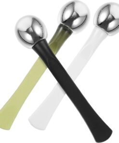 ULTECHNOVO 3 pièces Bâton de Massage pour Yeux Outil Compact et Portable pour Crème Contour des Yeux Massage Circulation Sanguine des Ombres et Poches Accessoire Beauté pour Soin Du Visage