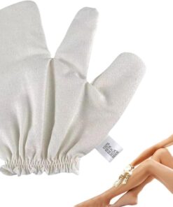 Wash Gloves - Silk Bath Mitt for Skin Massage | Hygiene Facial Back Spa Tool, Travel Home Utility, Compact Body Care Supply, Gentle Aid for Women Men Cleaning