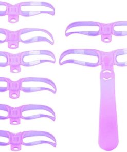 Pochoir à sourcils Guide avec manche et outils de | Gabarit à Sourcils 8 Styles et Outil de Repérage Pour Femmes Filles Débutantes Maison Salon Rendez-vous Fête Anniversaire