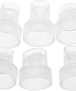 YARNOW Embouts de Remplacement en Plastique Design Doux et Facile à Remplacer 6 Pièces Accessoires pour Soin du Visage pour Machine Faciale à Eau et Air