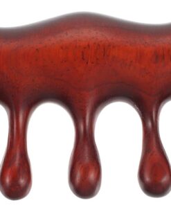 Angoily Peigne de Massage Pratique et Stimulant en Bois de Santal Naturel Rouge pour Cuir Chevelu, pour Soin Capillaire Quotidien