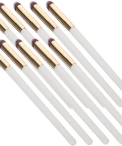 Housoutil Lot de 10 Pinceaux Correcteurs Biseautés pour Maquillage Pinceaux Estompeurs Contour des Yeux Professionnels Kit D’Outils Maquillage pour Yeux et Sourcils Usage Personnel et