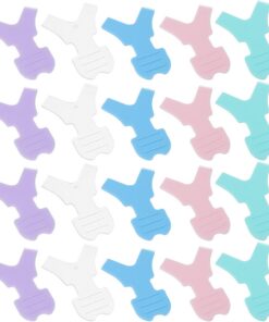 Angoily Lot de 25 Pinceaux à Cils Légers en Plastique pour Permanente et Rehaussement des Cils, Outil Professionnel pour Salon et Usage à Domicile