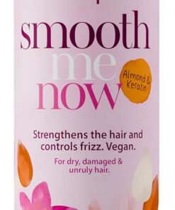 Jean & Len Shampoo Réparateur Amande & Kératine, pour cheveux abîmés, protège contre la casse et les pointes fourchues, contrôle les frisottis, sans silicones ni parabènes, végan, 300 ml