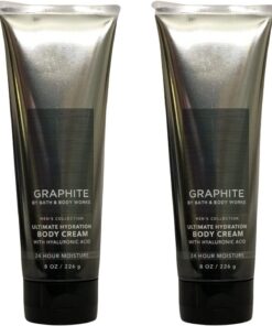 Bath and Body Works Ultimate Hydration Ultra Shea Lot de 2 crèmes corporelles pour homme 236,8 g (graphite)