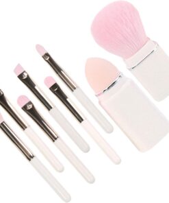 OUNONA Kit de Pinceaux de Maquillage pour Yeux Outils Cosmétiques Portables Pinceaux Estompeurs pour Filles Blush Inclus Produits Maquillage Féminin
