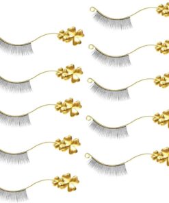 Housoutil Outil De Pose De Faux Cils En Métal Doré, Lot De 6 Paires, Taille Standard, Accessoire Auxiliaire Pour Extension De Cils, Usage Professionnel En Salon, Support Solide Antirouille