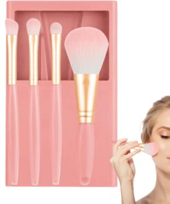 Pinceau à fard à joues de qualité - Pinceau pour fard à paupières - 8 x 5,3 x 1,4 cm - Pinceaux pour visage avec mélange précis - Pinceaux à poudre avec poignée durable - Application anti-cernes - Kit