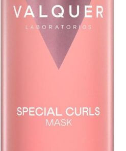 VALQUER Masque Curly 0% Cheveux Bouclés | Soin Anti-Frisottis | 275 ml | Nourrit Hydrate les Cheveux Frisés & Crépus | Kératine Végétale et Maïs | Vegan