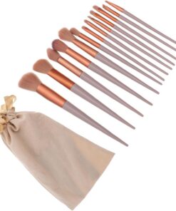 Healeved 1ensemble Set De Pinceaux De Maquillage Pour Blush Et Contouring Avec De Rangement Outils Et