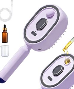 Peigne massant électrique spray coussin d'air Peigne Rechargeable Portable | Brosse vapeur électrique sans fil anti-frisottis pour femme, , soin capillaire, nourrissant, nettoyant