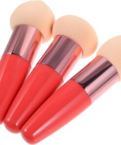 VICASKY 3pièces Éponges à Maquillage Pour Estomper Fond De Teint Stylos à Maquillage Voyageables Outils Cosmétiques Multi-usages Pour Femmes Accessoires De Beauté Sec Humide