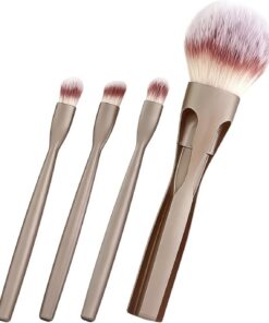 polyvalente, kit de beauté multi-usage, détachable avec fonction magnétique, poils en fibre haute densité, poignée de voyage avec construction élégante, outil cosmétique pour les femmes