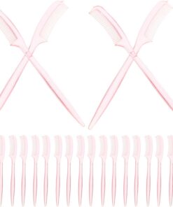 Artibetter Peignes à et Sourcils en Plastique Rangement Facile Lot de 100 Outil de Maquillage Pratique Ne Raye Pas la Peau Couleur Aléatoire pour Extensions de