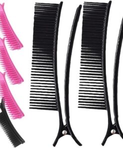 Artibetter Pinces à Cheveux de Salon en Plastique Léger 6pcs, Clips de Coiffure Portables pour Séparer les Cheveux Lors de Soins Capillaires à Domicile